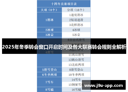 2025年冬季转会窗口开启时间及各大联赛转会规则全解析